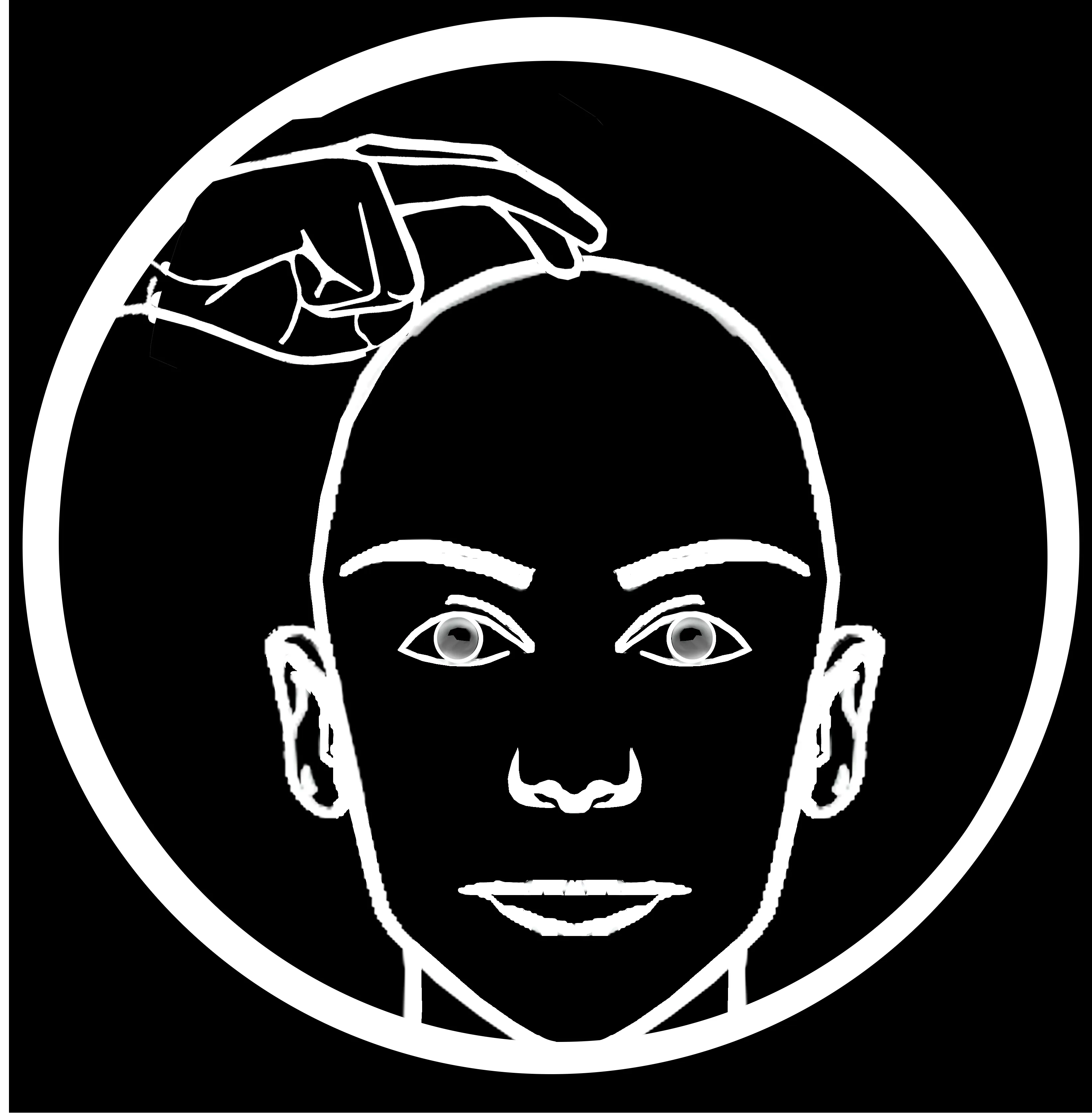Top of head tapping point