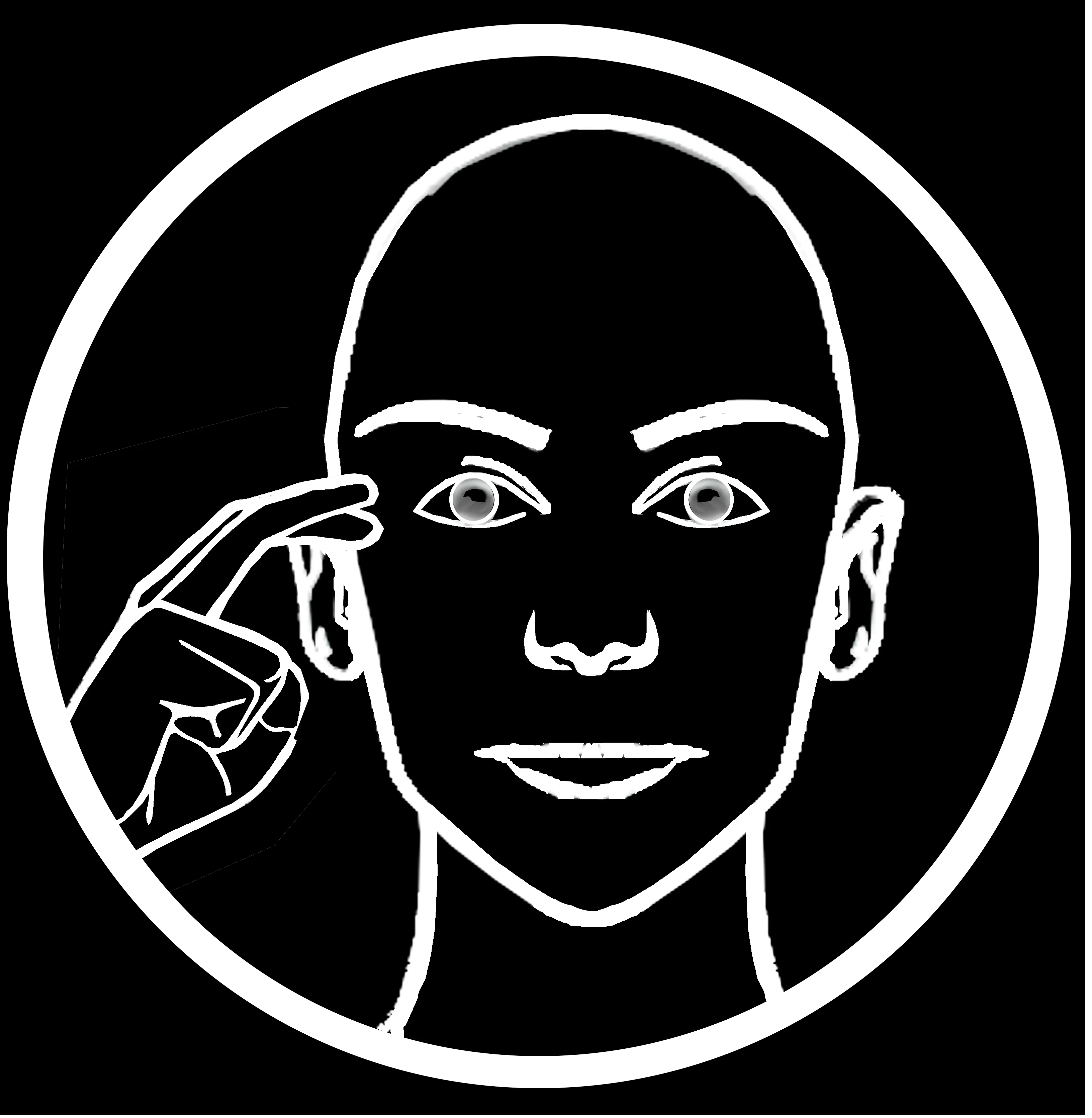 Side of eye tapping point